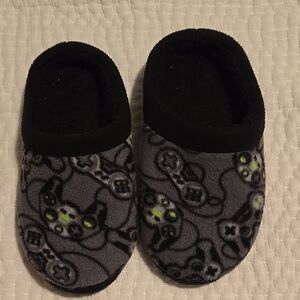 Cozy Black and Gray Slippers